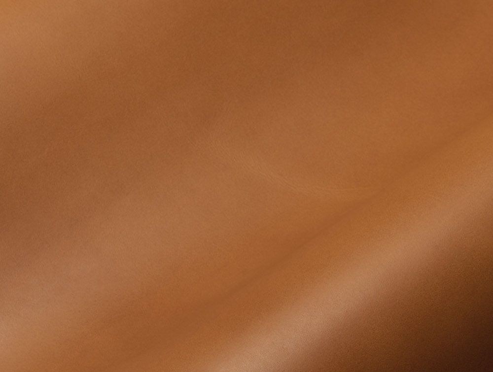 Close-up of full-grain vegetable-tanned leather